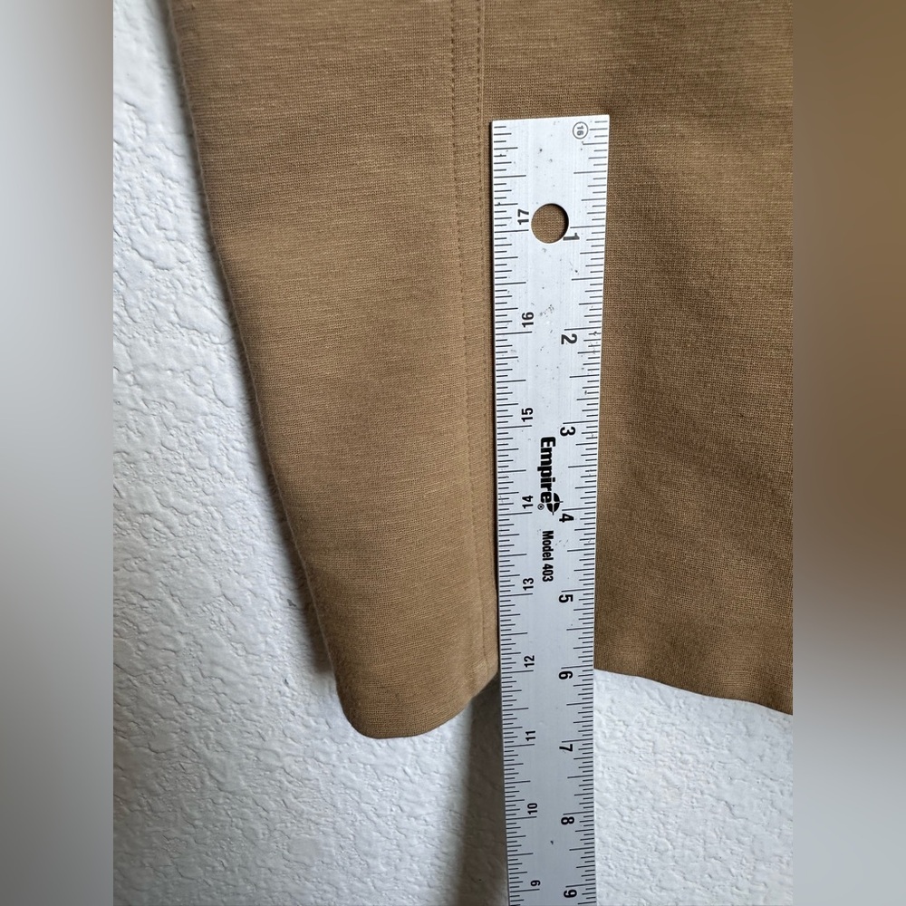 RALPH LAUREN Black Label Beige Sleeveless zip Dress Size 12 NWOT minimalist - Picture 11 of 15